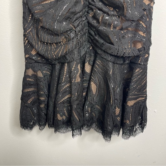 Jonathan Simkhai Black Lace Off-Shoulder Mini Dress - Picture 7 of 16